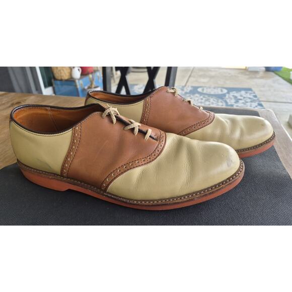 Cole Haan Men\'s Saddle Shoes Leather Brown/Beige Size 13 D/B Made in USA main image 15